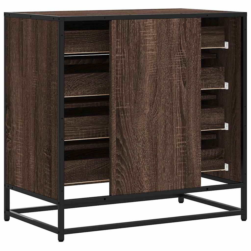 Drawer Cabinet 70x41x70 cm Engineered Wood Brown oak
