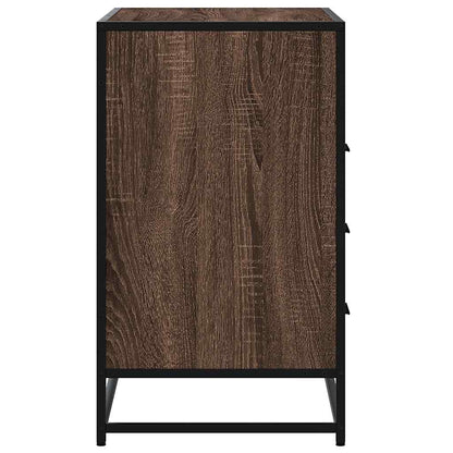 vidaXL Drawer Cabinet Brown Oak 70x41x70 cm Engineered Wood 6