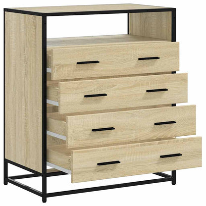 vidaXL Drawer Cabinet Sonoma Oak 70x41x83.5 cm Engineered Wood 5