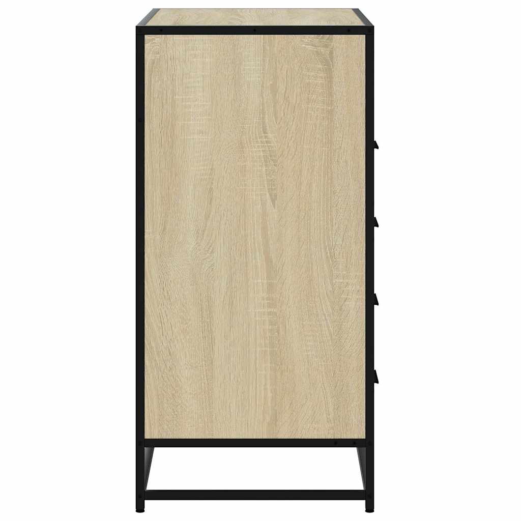 vidaXL Drawer Cabinet Sonoma Oak 70x41x83.5 cm Engineered Wood 6