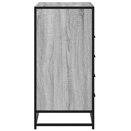 vidaXL Drawer Cabinet Grey Sonoma 70x41x83.5 cm Engineered Wood 6