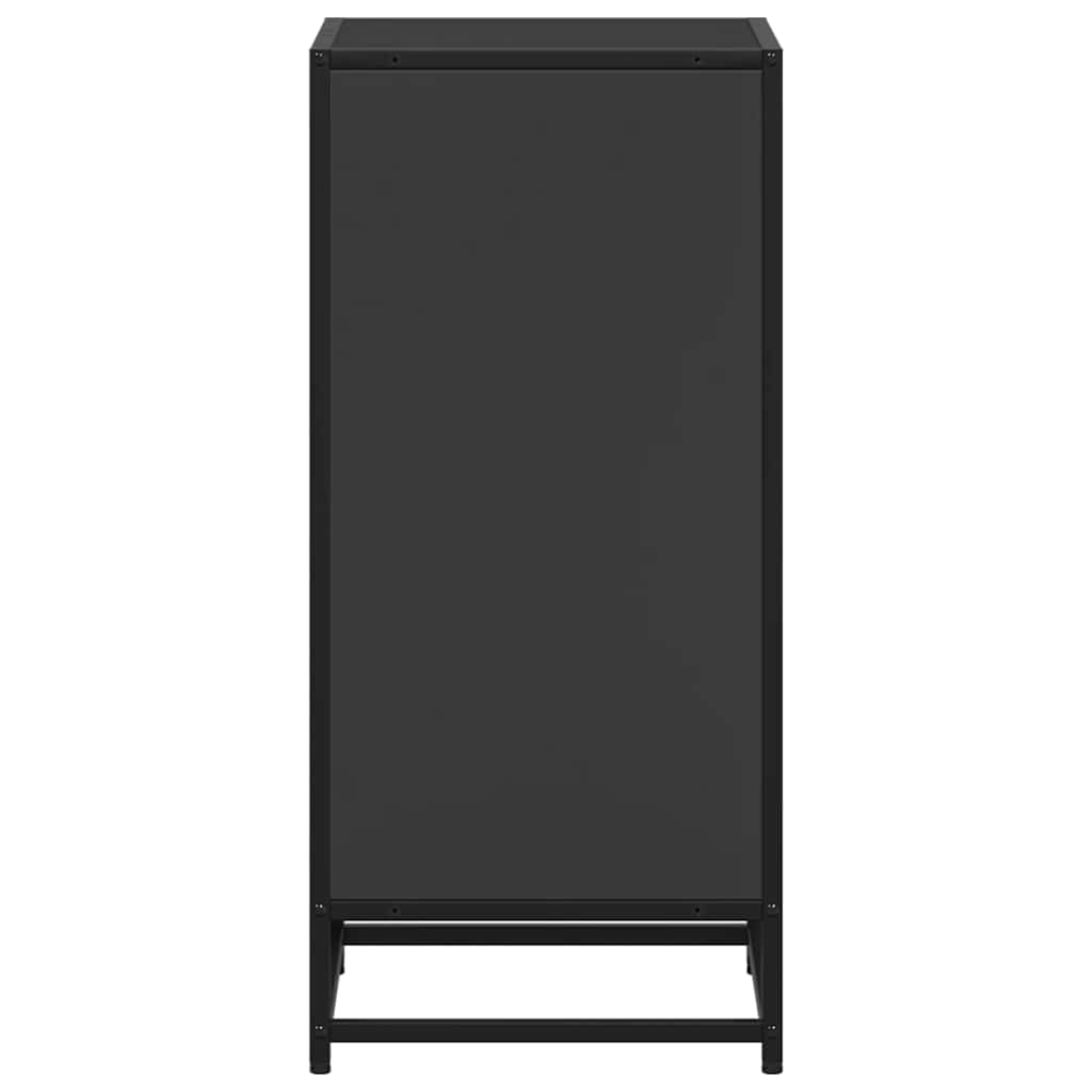 vidaXL Book Cabinet Black 40x35x76 cm Engineered Wood 5