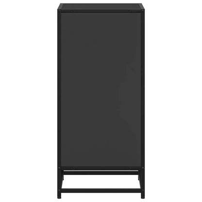 vidaXL Book Cabinet Black 40x35x76 cm Engineered Wood 5