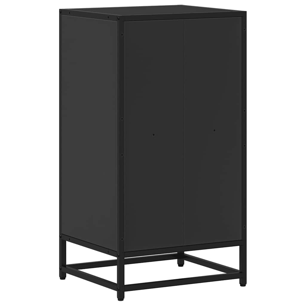 vidaXL Book Cabinet Black 40x35x76 cm Engineered Wood 6