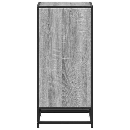 vidaXL Book Cabinet Grey Sonoma 40x35x76 cm Engineered Wood 5