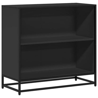 vidaXL Book Cabinet Black 80.5x35x76 cm Engineered Wood 2