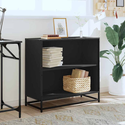 vidaXL Book Cabinet Black 80.5x35x76 cm Engineered Wood 3