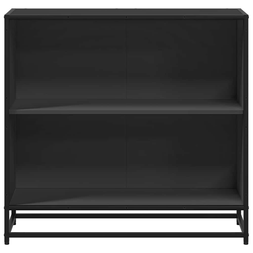 vidaXL Book Cabinet Black 80.5x35x76 cm Engineered Wood 4
