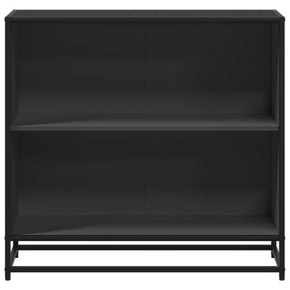 vidaXL Book Cabinet Black 80.5x35x76 cm Engineered Wood 4