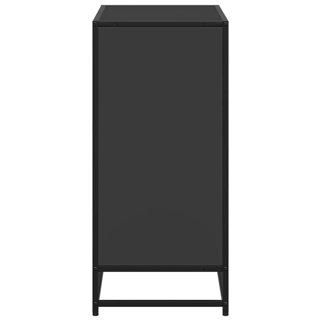 vidaXL Book Cabinet Black 80.5x35x76 cm Engineered Wood 5