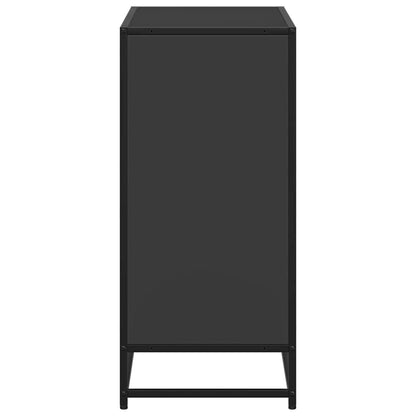 vidaXL Book Cabinet Black 80.5x35x76 cm Engineered Wood 5