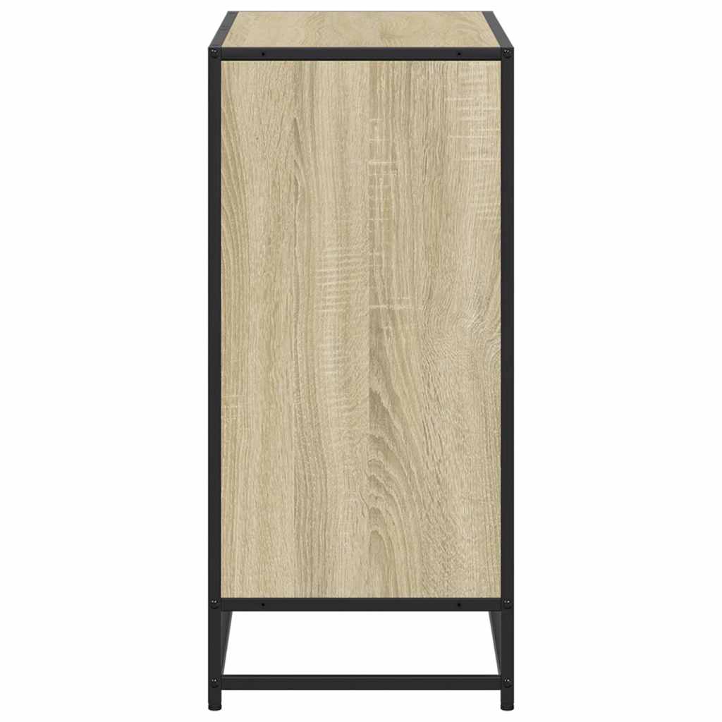 vidaXL Book Cabinet Sonoma Oak 80.5x35x76 cm Engineered Wood 5