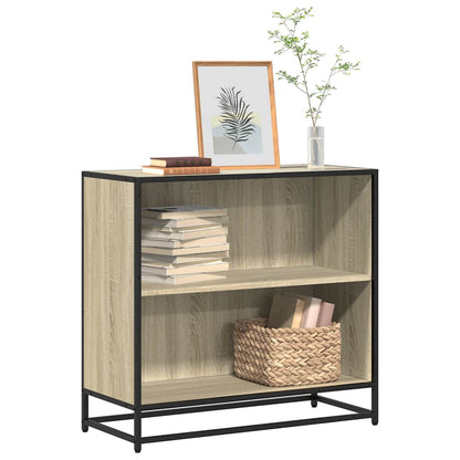 vidaXL Book Cabinet Sonoma Oak 80.5x35x76 cm Engineered Wood 1