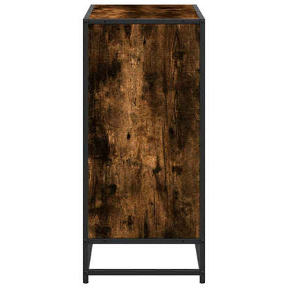 vidaXL Book Cabinet Smoked Oak 80.5x35x76 cm Engineered Wood 5