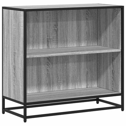 vidaXL Book Cabinet Grey Sonoma 80.5x35x76 cm Engineered Wood 2