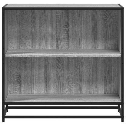 vidaXL Book Cabinet Grey Sonoma 80.5x35x76 cm Engineered Wood 4