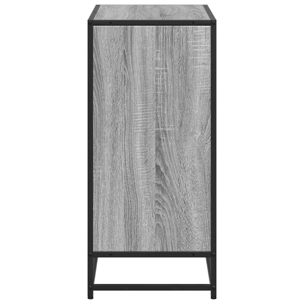 vidaXL Book Cabinet Grey Sonoma 80.5x35x76 cm Engineered Wood 5