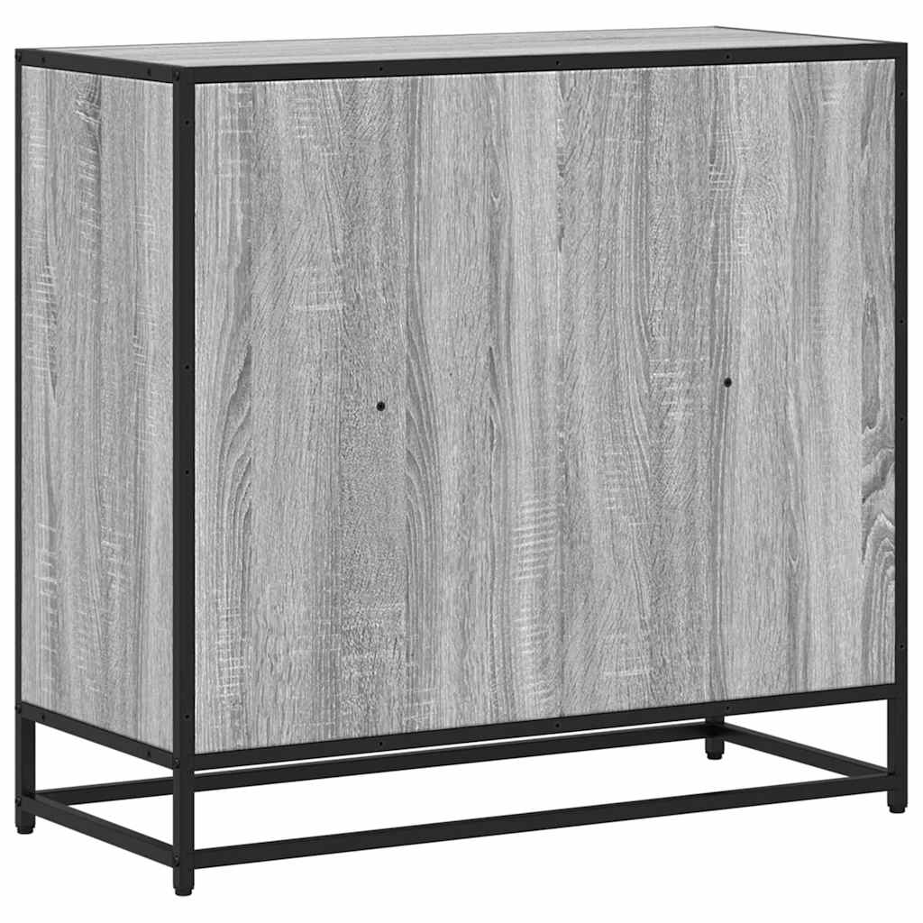 vidaXL Book Cabinet Grey Sonoma 80.5x35x76 cm Engineered Wood 6