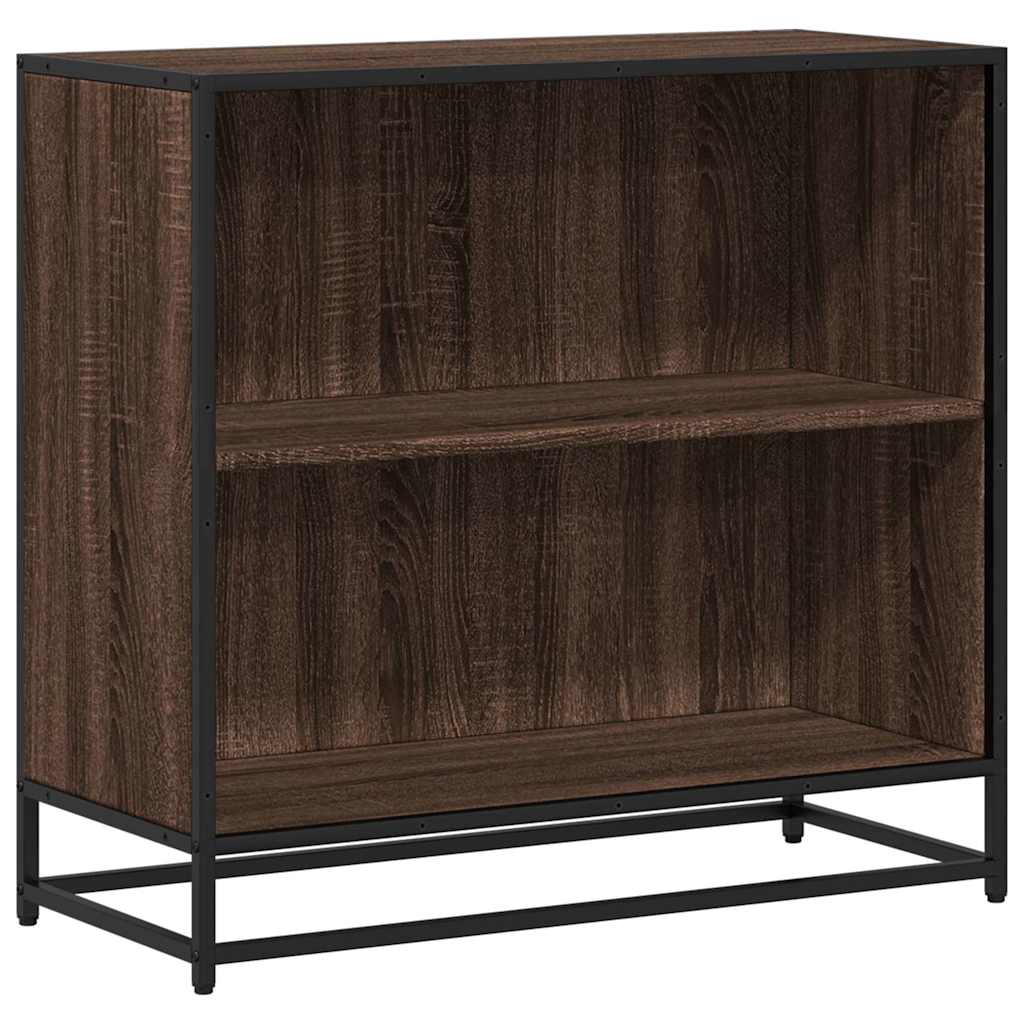 vidaXL Book Cabinet Brown Oak 80.5x35x76 cm Engineered Wood 2