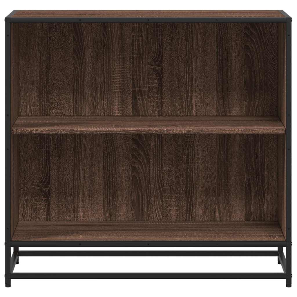 vidaXL Book Cabinet Brown Oak 80.5x35x76 cm Engineered Wood 4