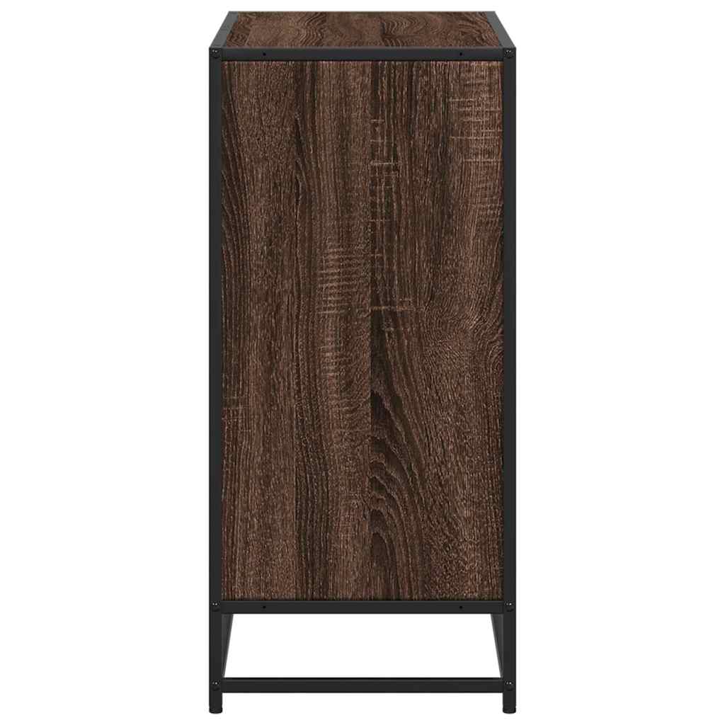 vidaXL Book Cabinet Brown Oak 80.5x35x76 cm Engineered Wood 5
