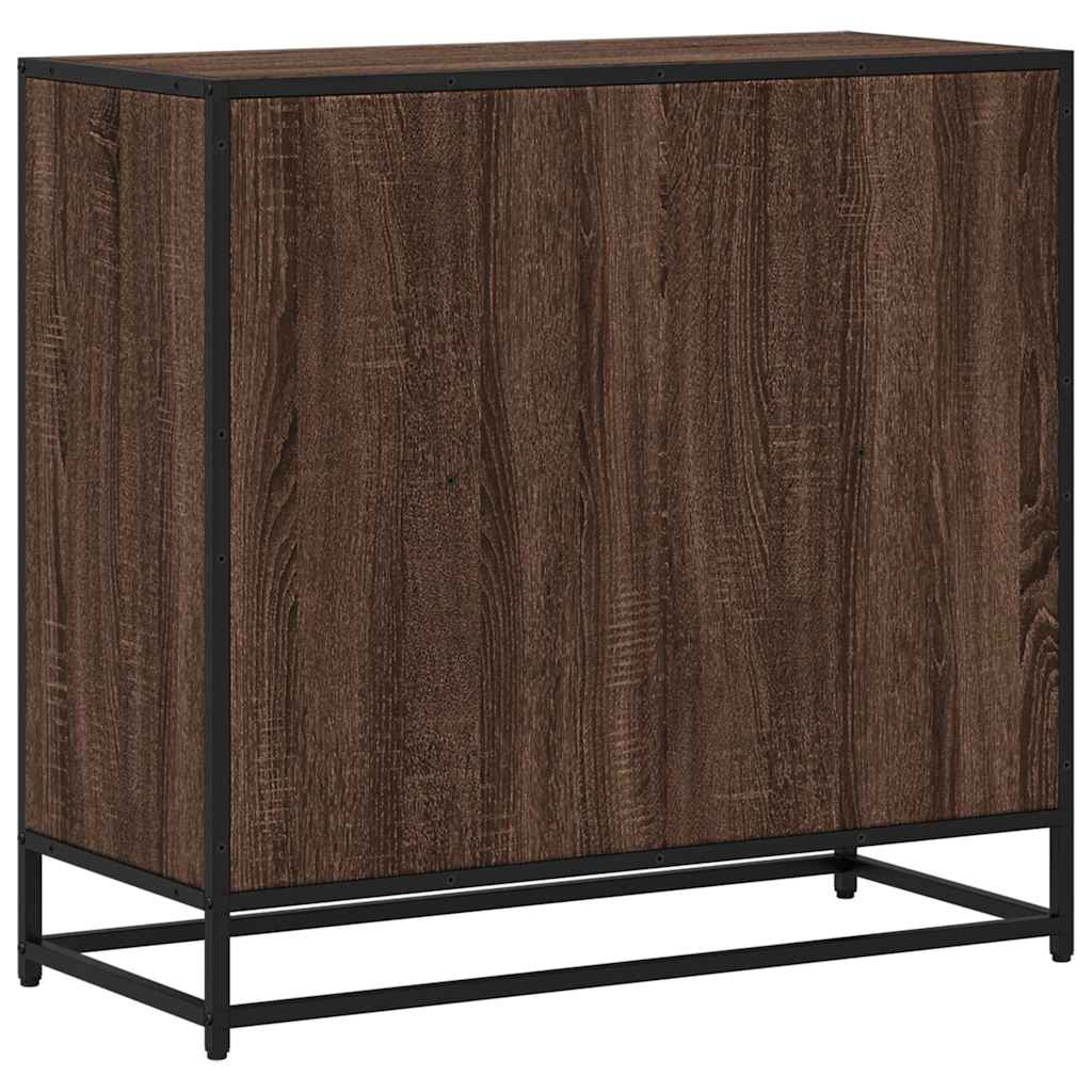 vidaXL Book Cabinet Brown Oak 80.5x35x76 cm Engineered Wood 6