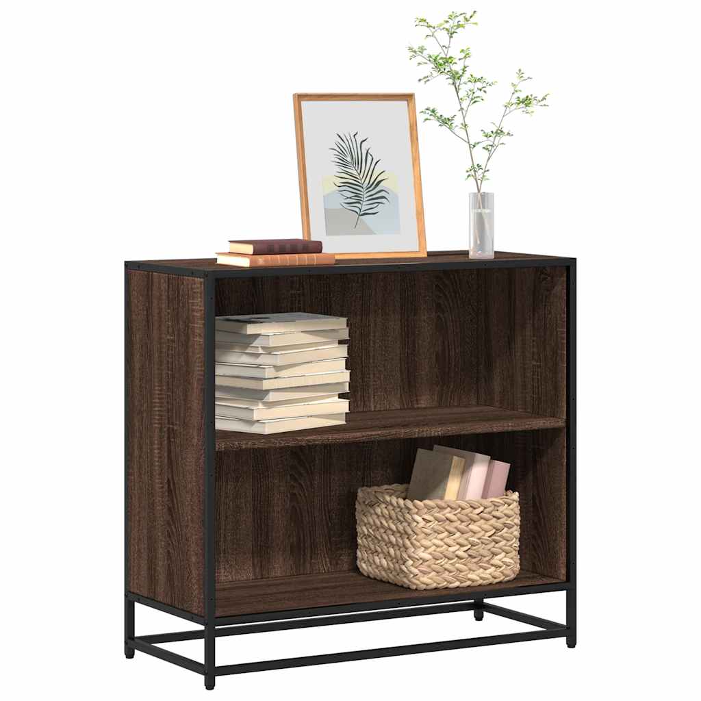 vidaXL Book Cabinet Brown Oak 80.5x35x76 cm Engineered Wood 1
