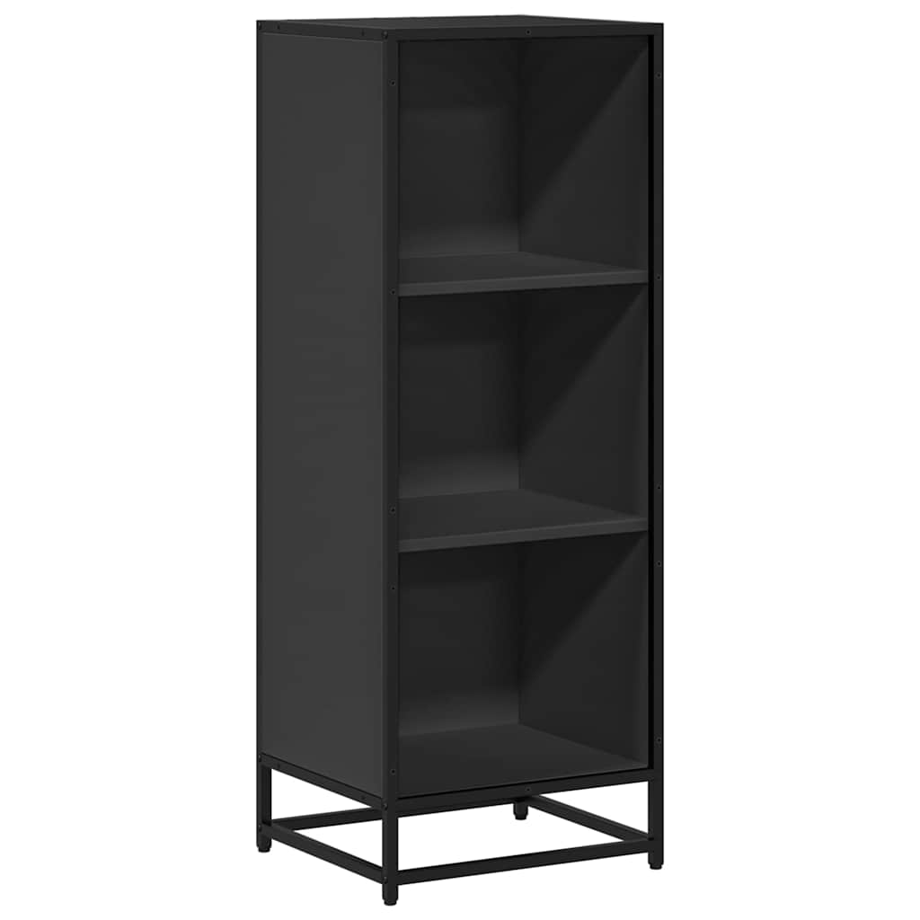 vidaXL Book Cabinet Black 40x35x107.5 cm Engineered Wood 2