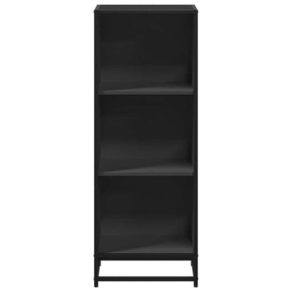 vidaXL Book Cabinet Black 40x35x107.5 cm Engineered Wood 4