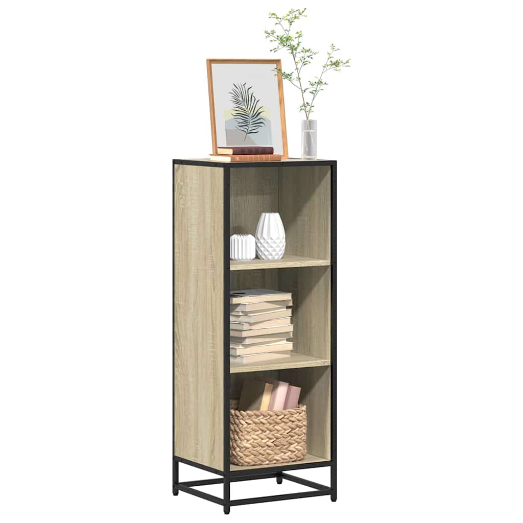 vidaXL Book Cabinet Sonoma Oak 40x35x107.5 cm Engineered Wood 1