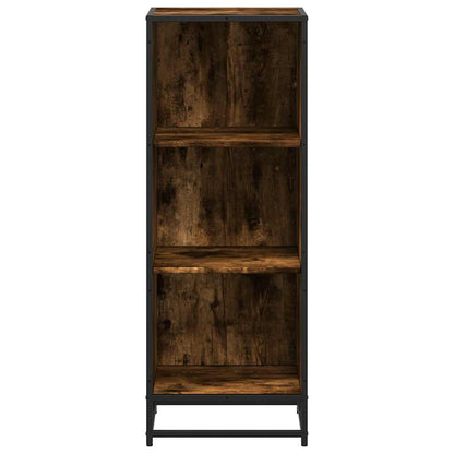 vidaXL Book Cabinet Smoked Oak 40x35x107.5 cm Engineered Wood 4