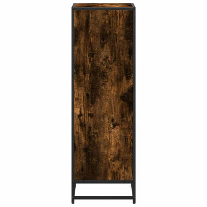 vidaXL Book Cabinet Smoked Oak 40x35x107.5 cm Engineered Wood 5