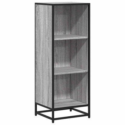 vidaXL Book Cabinet Grey Sonoma 40x35x107.5 cm Engineered Wood 2