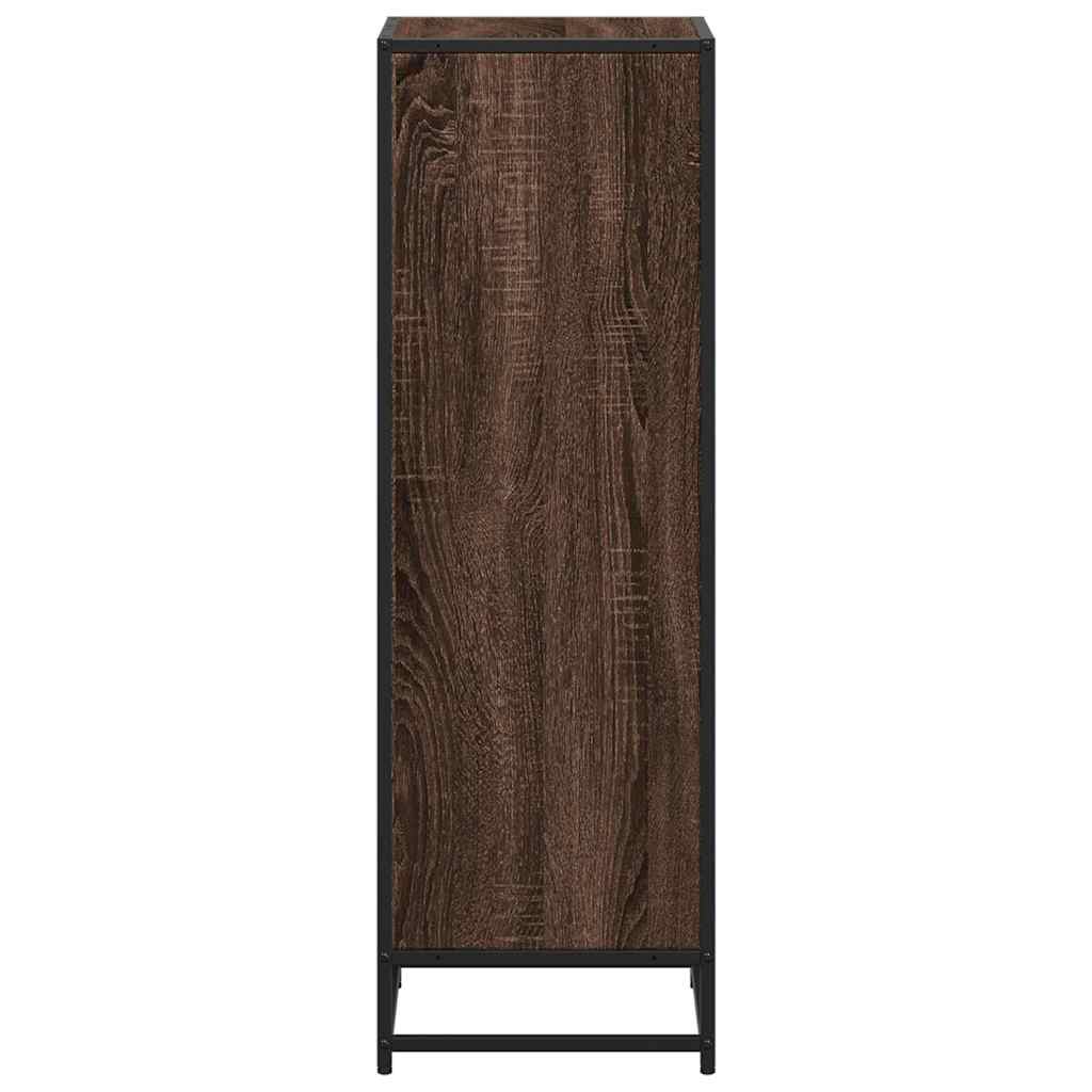 vidaXL Book Cabinet Brown Oak 40x35x107.5 cm Engineered Wood 5