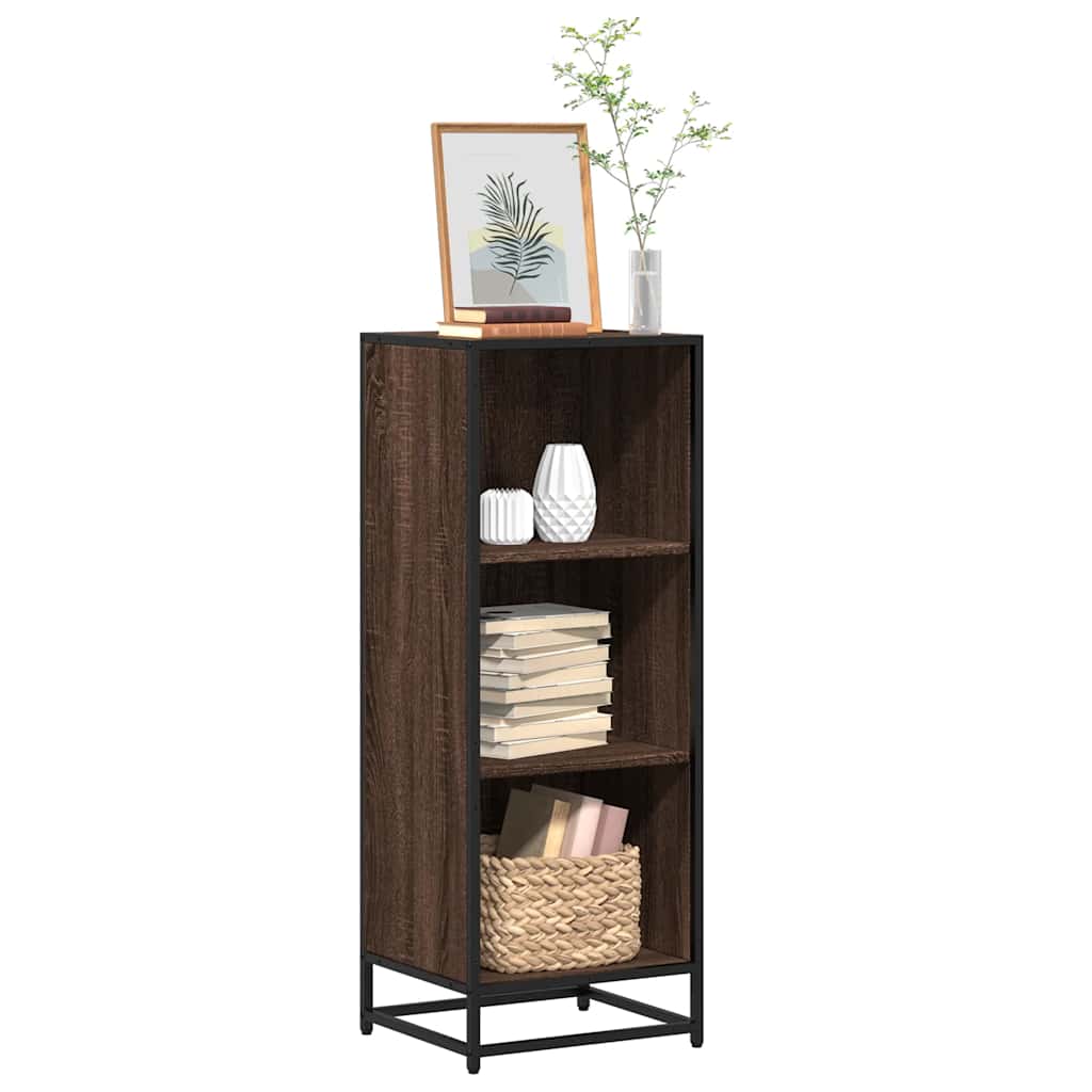 vidaXL Book Cabinet Brown Oak 40x35x107.5 cm Engineered Wood 1