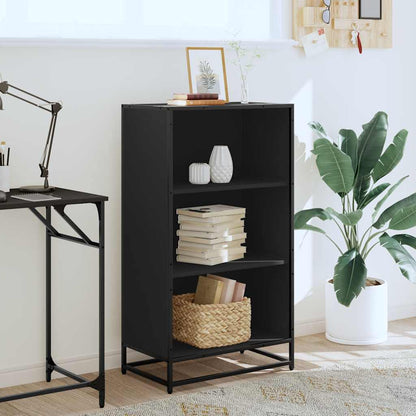 vidaXL Book Cabinet Black 60x35x107.5 cm Engineered Wood 3