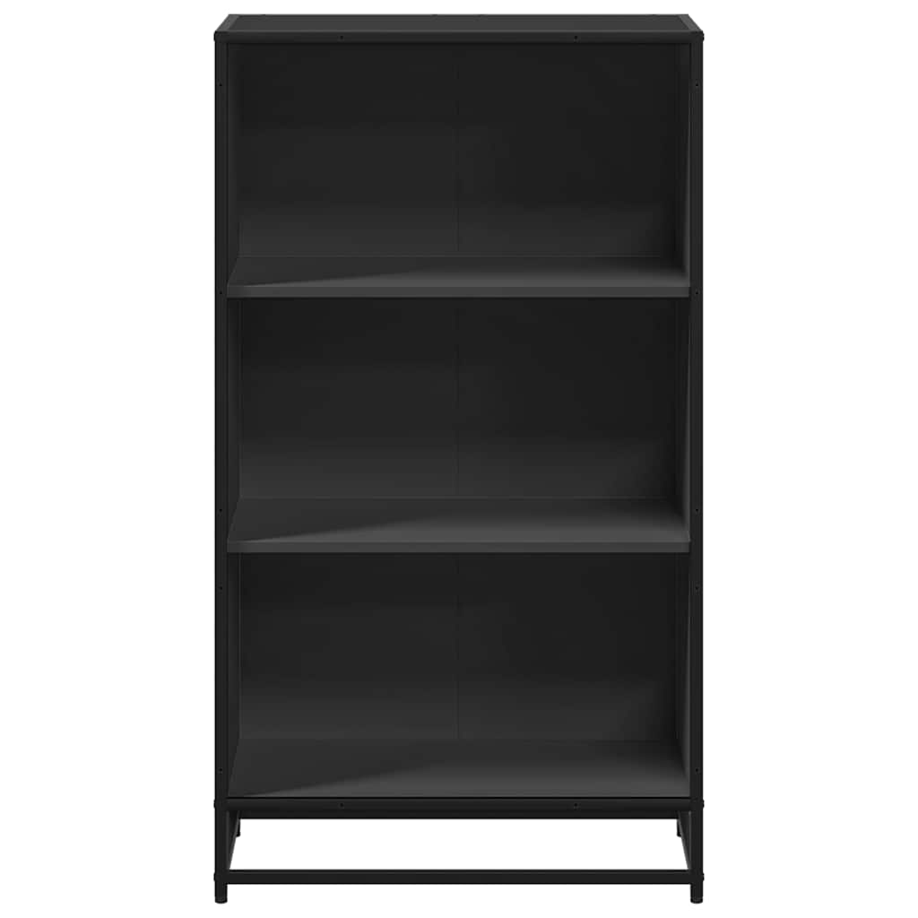 vidaXL Book Cabinet Black 60x35x107.5 cm Engineered Wood 4