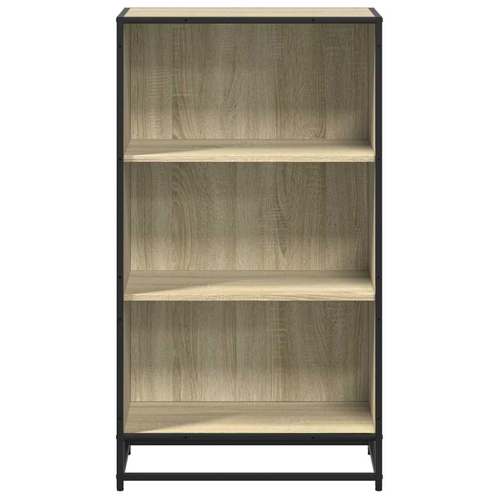 vidaXL Book Cabinet Sonoma Oak 60x35x107.5 cm Engineered Wood 4