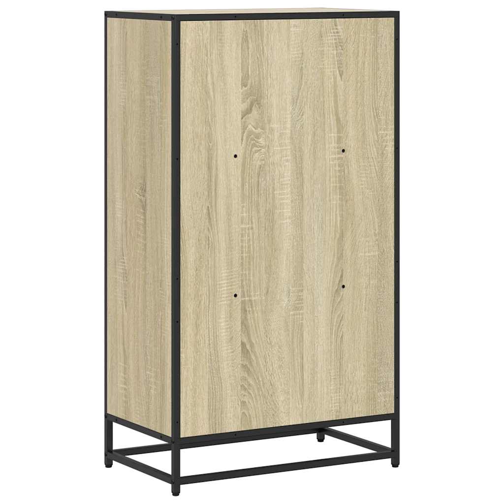 vidaXL Book Cabinet Sonoma Oak 60x35x107.5 cm Engineered Wood 6