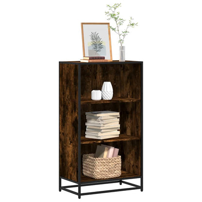 vidaXL Book Cabinet Smoked Oak 60x35x107.5 cm Engineered Wood 1