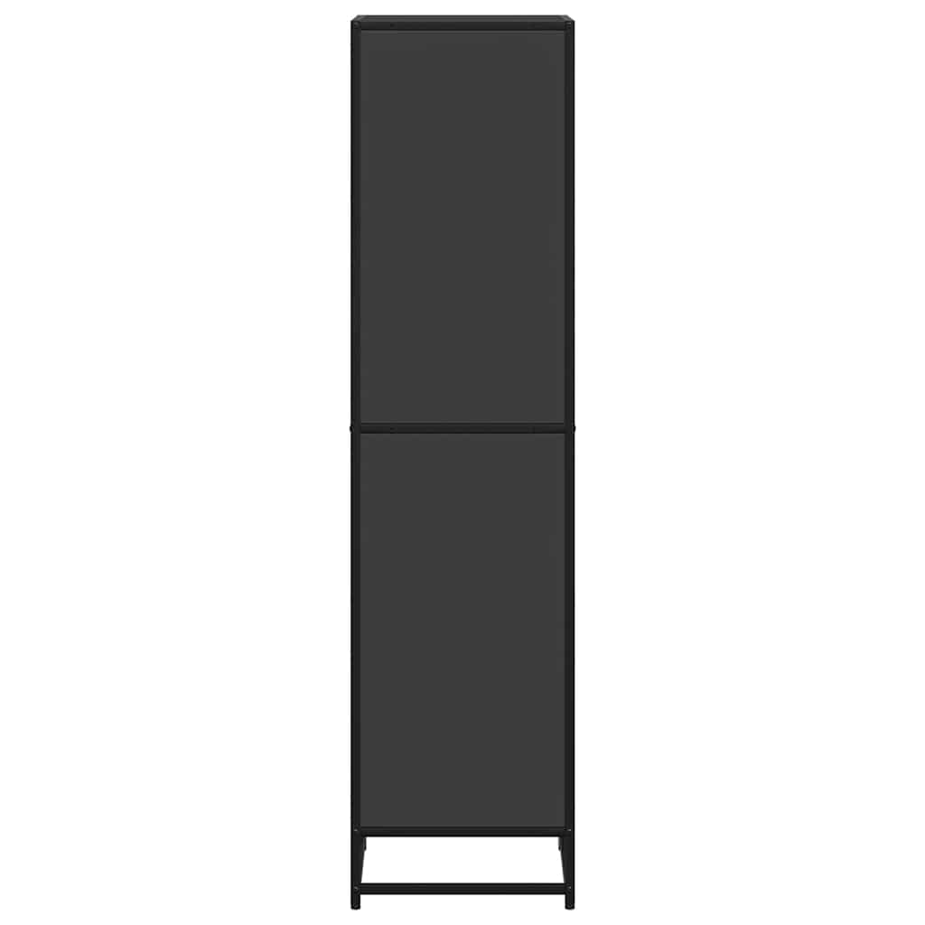 vidaXL Book Cabinet Black 40x35x139 cm Engineered Wood 5