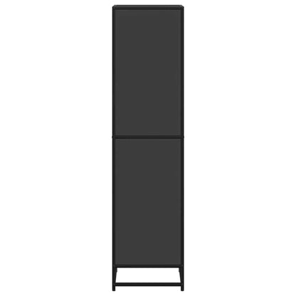 vidaXL Book Cabinet Black 40x35x139 cm Engineered Wood 5