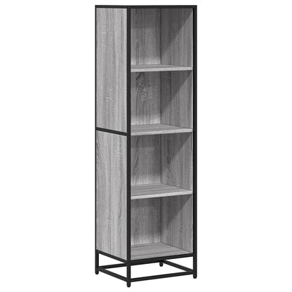 vidaXL Book Cabinet Grey Sonoma 40x35x139 cm Engineered Wood 2