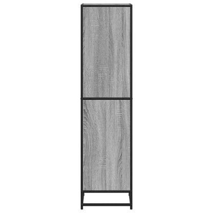 vidaXL Book Cabinet Grey Sonoma 40x35x139 cm Engineered Wood 5