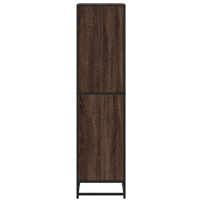 vidaXL Book Cabinet Brown Oak 40x35x139 cm Engineered Wood 5