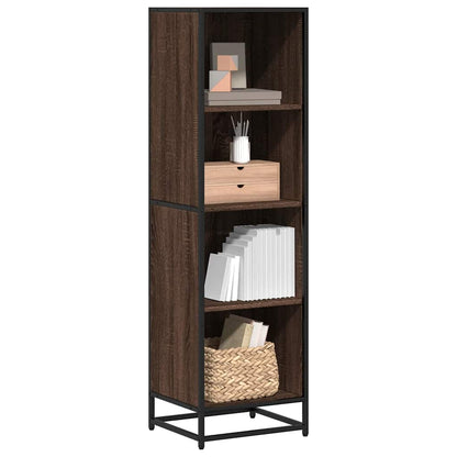 vidaXL Book Cabinet Brown Oak 40x35x139 cm Engineered Wood 1