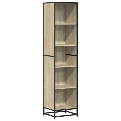 vidaXL Book Cabinet Sonoma Oak 40x35x170.5 cm Engineered Wood 2