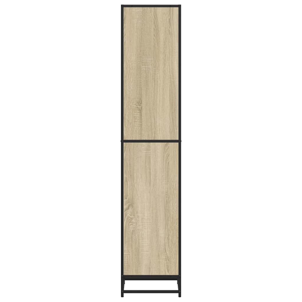 vidaXL Book Cabinet Sonoma Oak 40x35x170.5 cm Engineered Wood 5