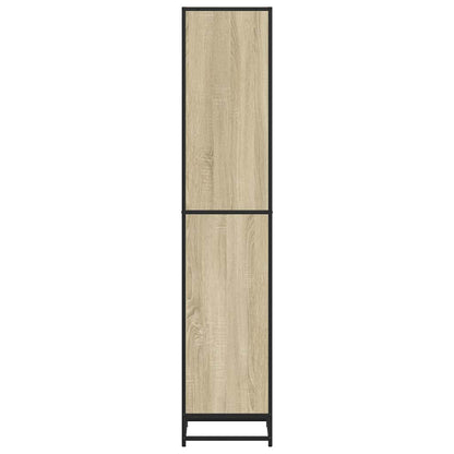 vidaXL Book Cabinet Sonoma Oak 40x35x170.5 cm Engineered Wood 5