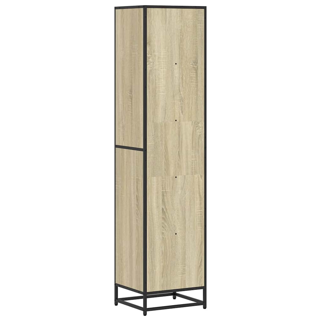 vidaXL Book Cabinet Sonoma Oak 40x35x170.5 cm Engineered Wood 6